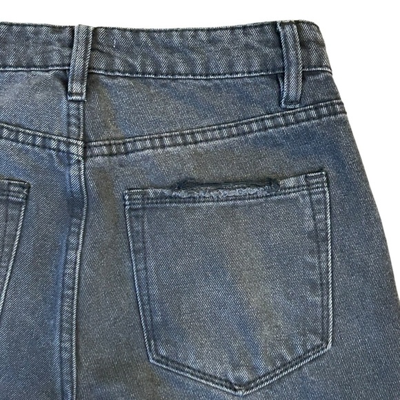 Distressed Straight Wide leg Flying Monkey Black Denim Jean 26 🖤 - Picture 8 of 9